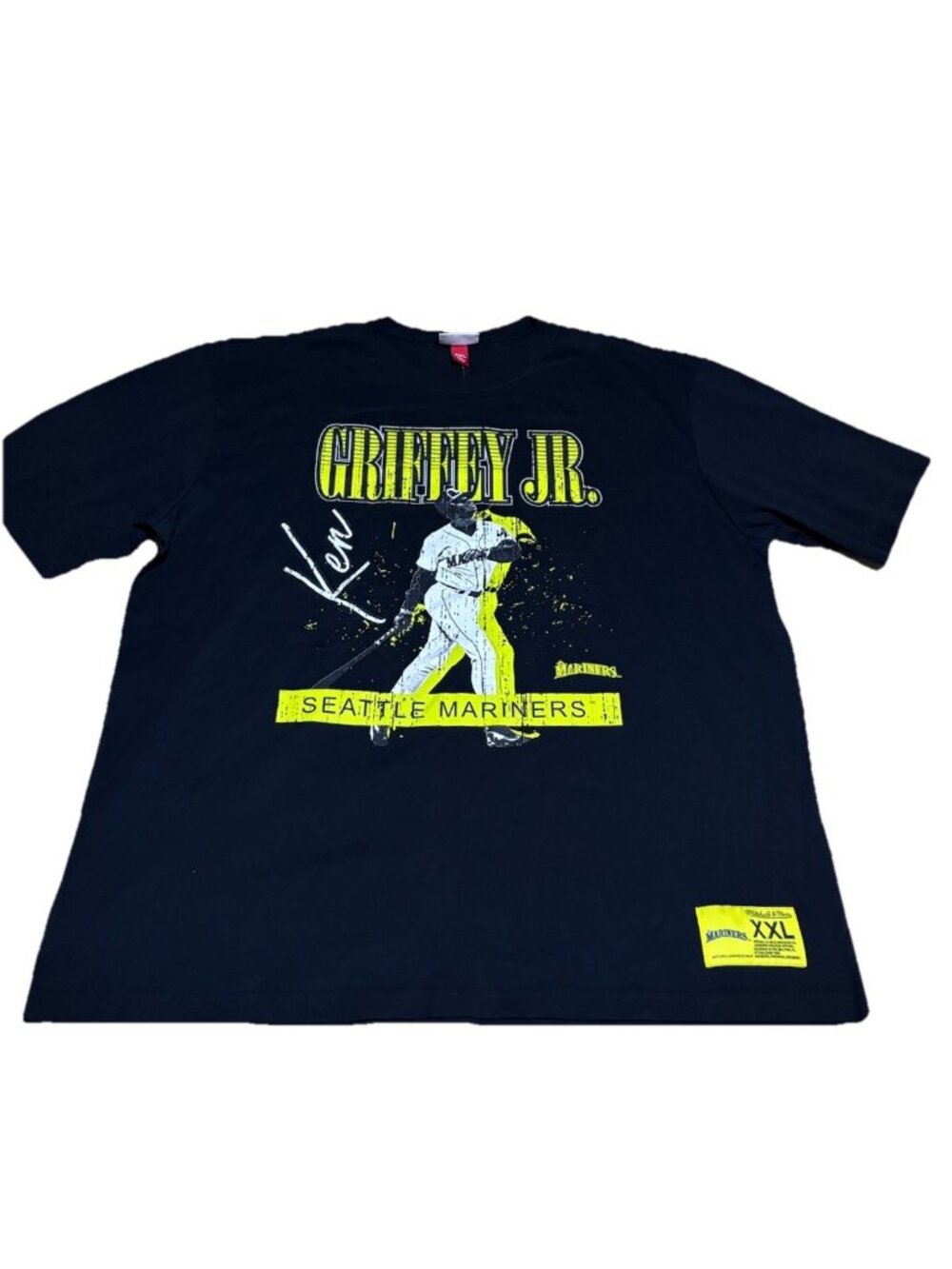 Mitchell & Ness Ken Griffey Jr Seattle Mariners T-Shirt Mens 2XL NWT MLB Tee